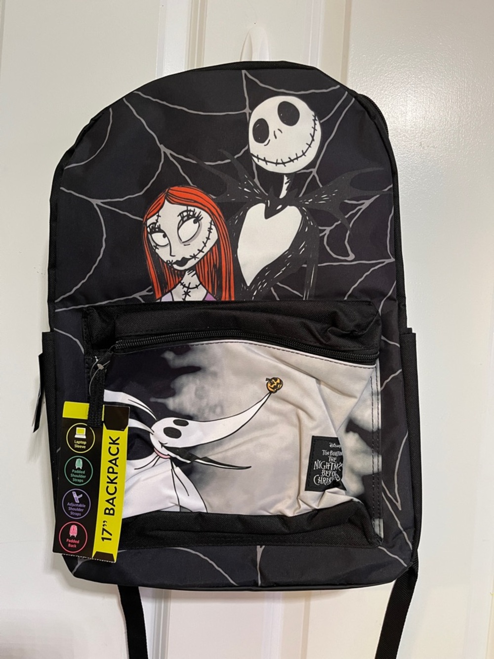 Disney The Nightmare Before Christmas Black Red Backpack